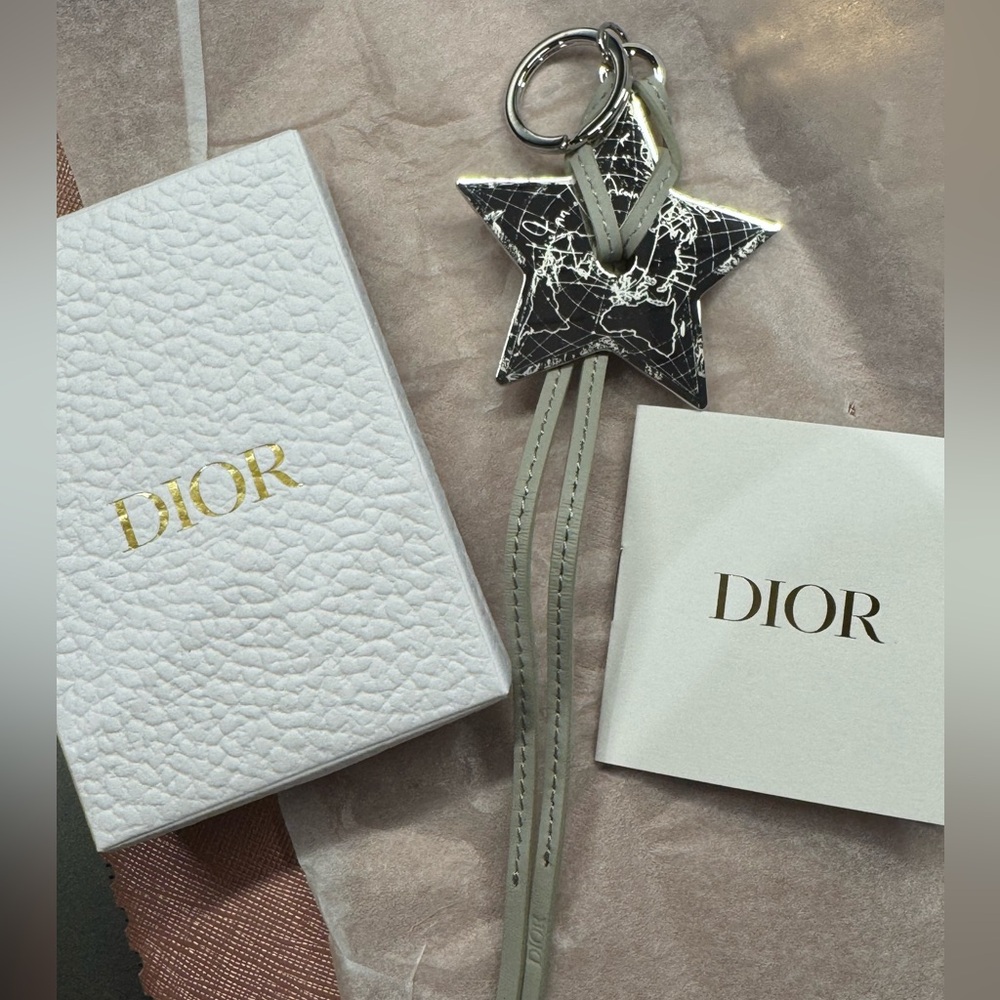 Dior Silver Star Keychain BNIB